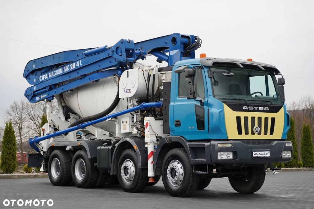 Inny ASTRA VEICOLI 84 44 / POMPOGRUSZKA / 8X4 / BETONIARKA 9 M3 + POMPA CIFA MAGNUM MK 28,4 L / STEROWANIE RADIOWE / NOWE BADANIE UDT - 1
