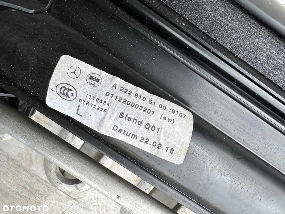 MERCEDES S 222 long roleta siatka mechanizm drzwi - 3