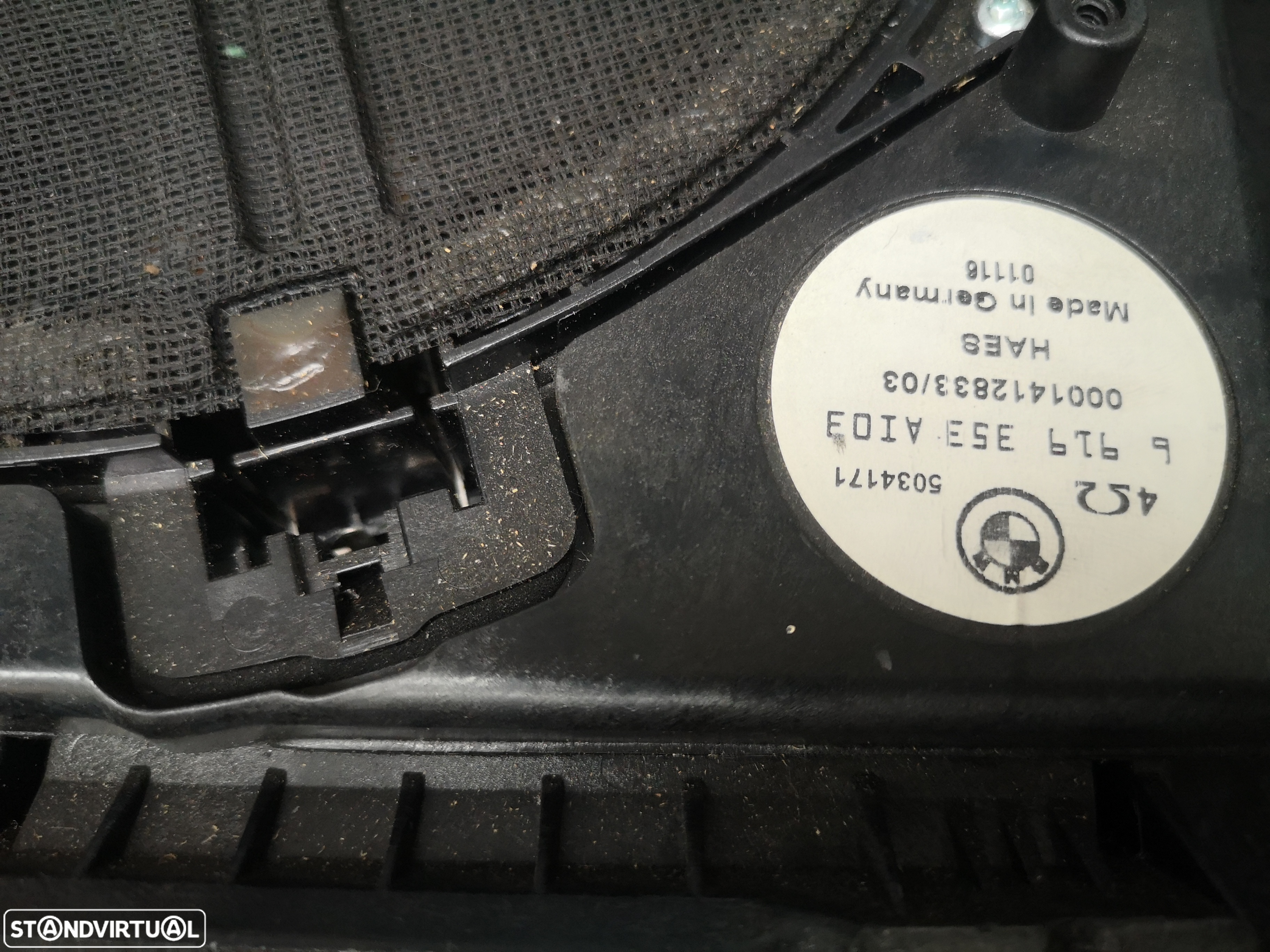 Coluna de som SUBWOOFER esquerdo bmw5 e60 e61 2003-2009 - 3