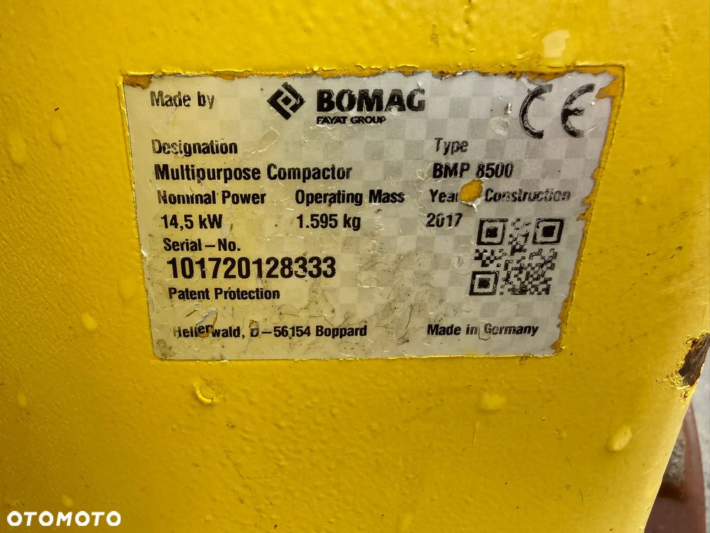 Bomag BMP 8500 walec okołkowany zdalnie sterowany - 7