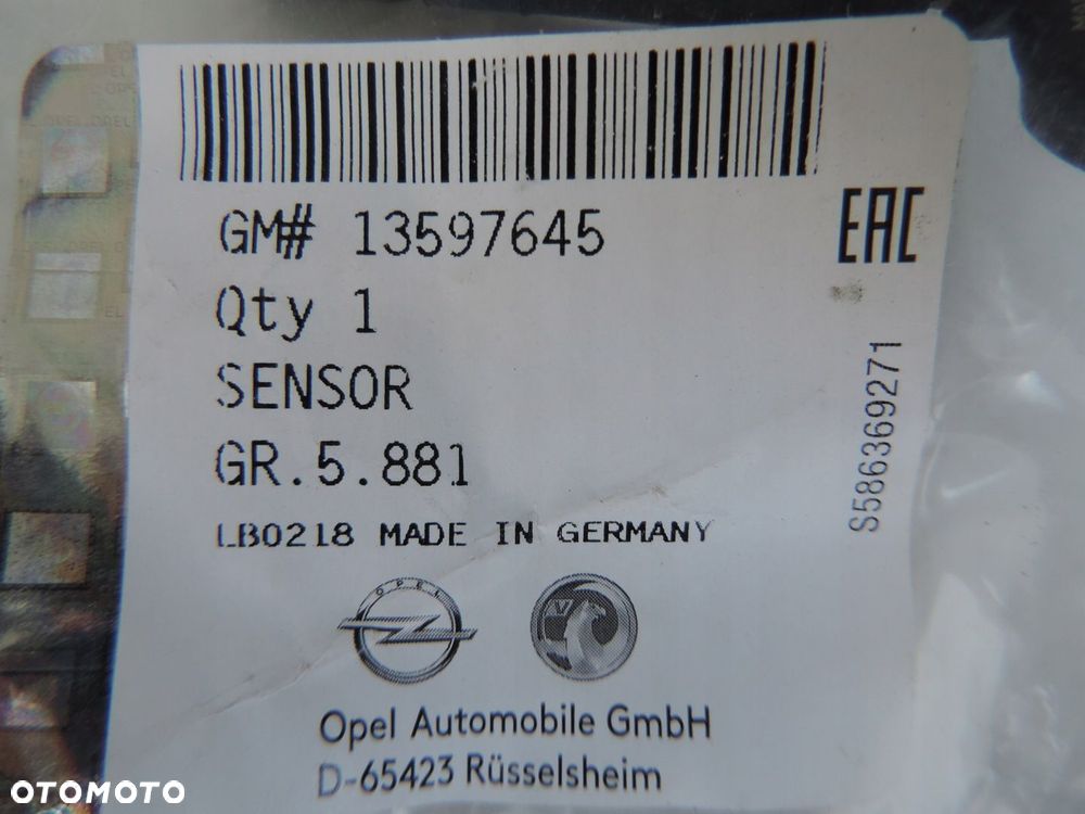 Czujnik Ciśnienia opon Opel INSIGNIA B nowy oryginał 13597645 - 4