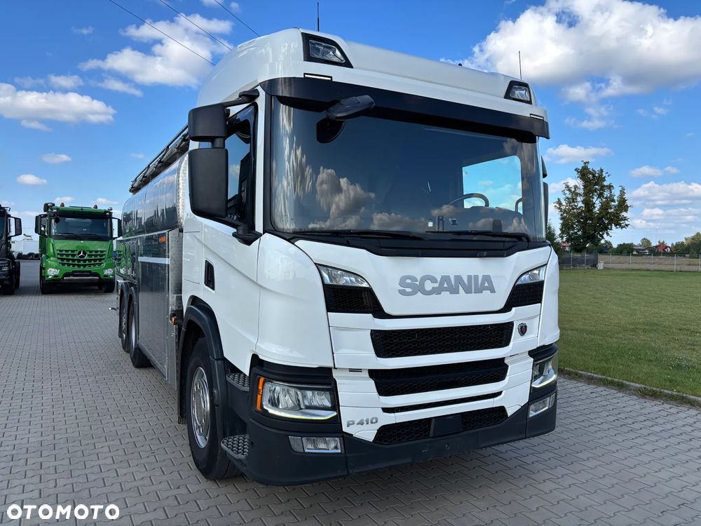 Scania P 410 6x2 ostatnia oś skrętna i podnoszona cysterna do odbioru mleka zabudowa MAGYAR - 6