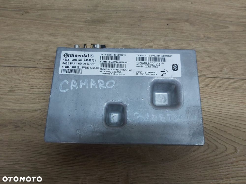 Chevrolet CAMARO V SS 6,2 v8 moduł sterownik BLUETOOTH 20842731 10-14r - 1
