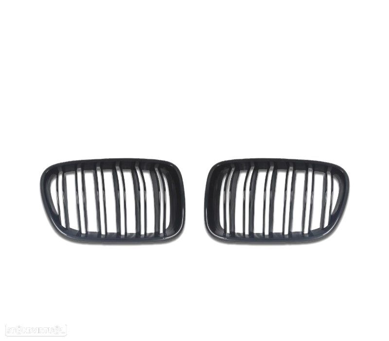 GRELHA FRONTAL BMW X3 F25 10-14 PRETO FOSCO LOOK M - 1