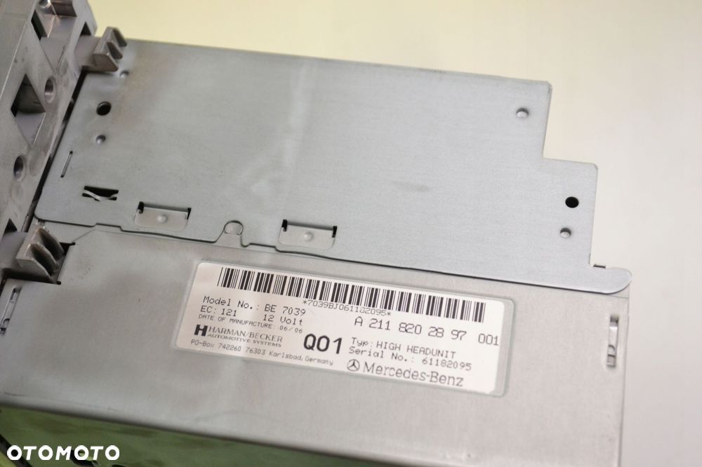 RADIO NAWIGACJA NAVI MERCEDES W211 A2118202897 MONITOR EKRAN - 5