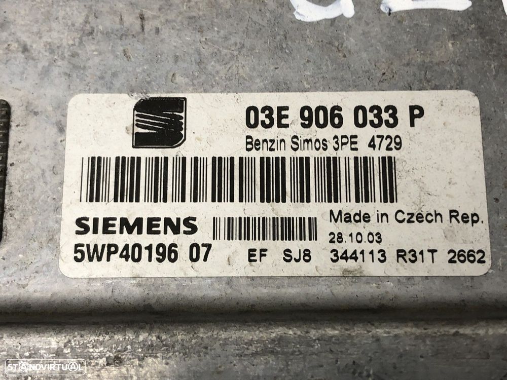 Centralina do motor  Usado SEAT IBIZA III (6L1) 1.2 03E906033P 03E 906 033 P MOT... - 5
