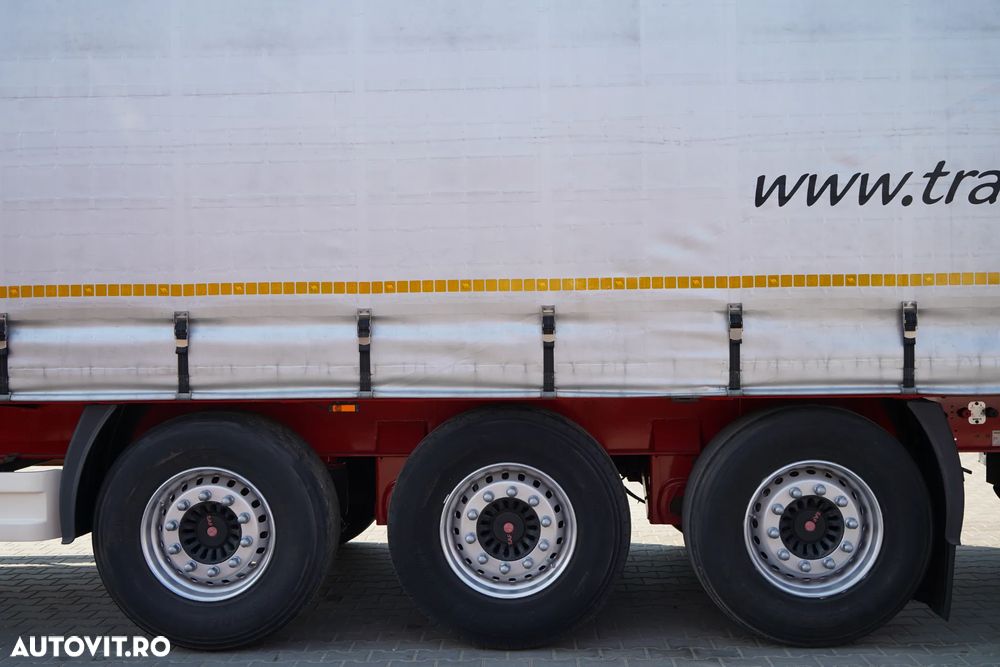 Wielton CORTINĂ STANDARD / REMORCA DIN OȚEL - 9 M / AXĂ RIDICATĂ / SAF / - 28