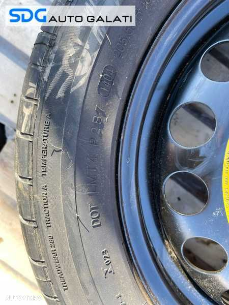 Roata Janta Tabla Rezerva cu Cauciuc Anvelopa Noua Continental 205 55 16 R16 VW Golf 4 1998 - 2006 Cod sdgb30 1J0601027R 1J0601027T - 3