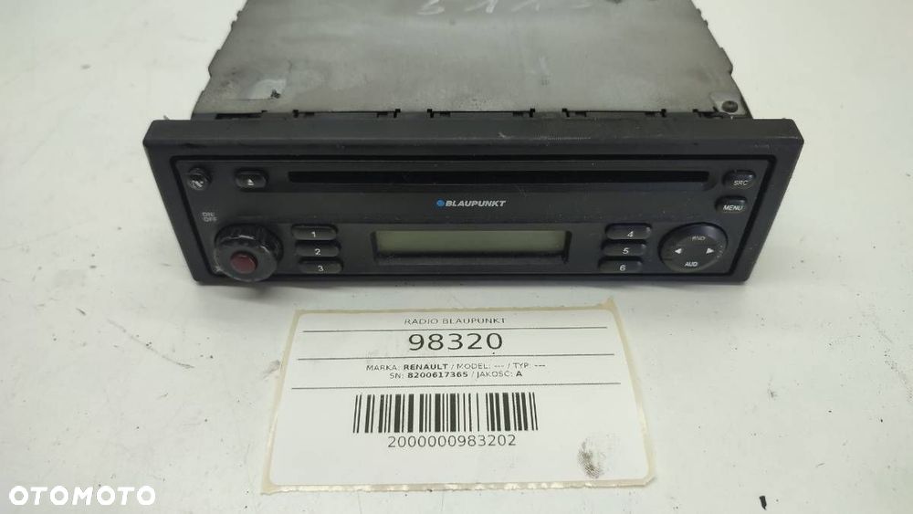 RADIO BLAUPUNKT RENAULT   8200617365 - 5