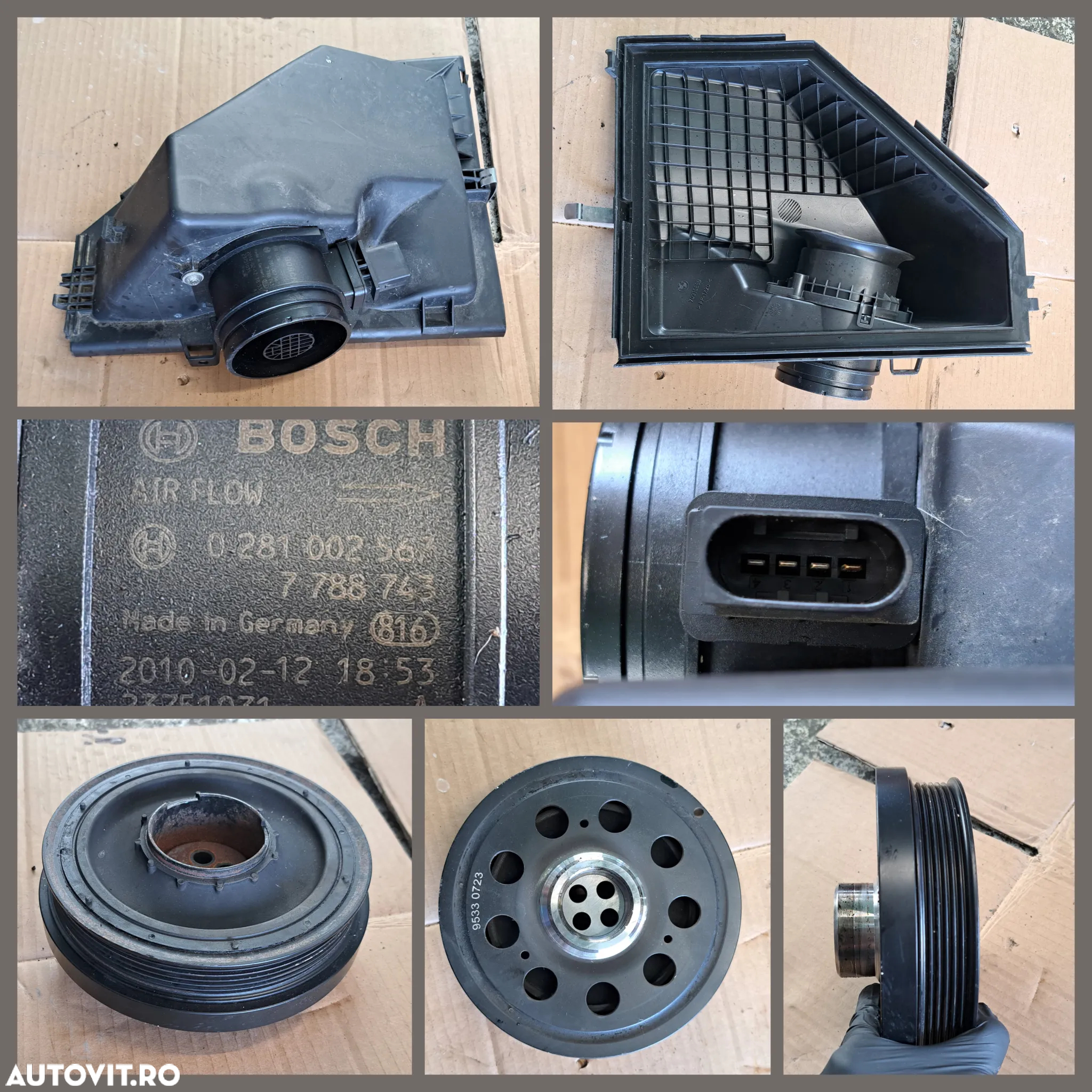 -2- Anexe motor N47 Bmw 318d E90 2010 filtru particule debitmetru fulie furtun turbo intercooler instalatie electrica motor bujii electrovalva conducta ac furtun lichid racire - 3