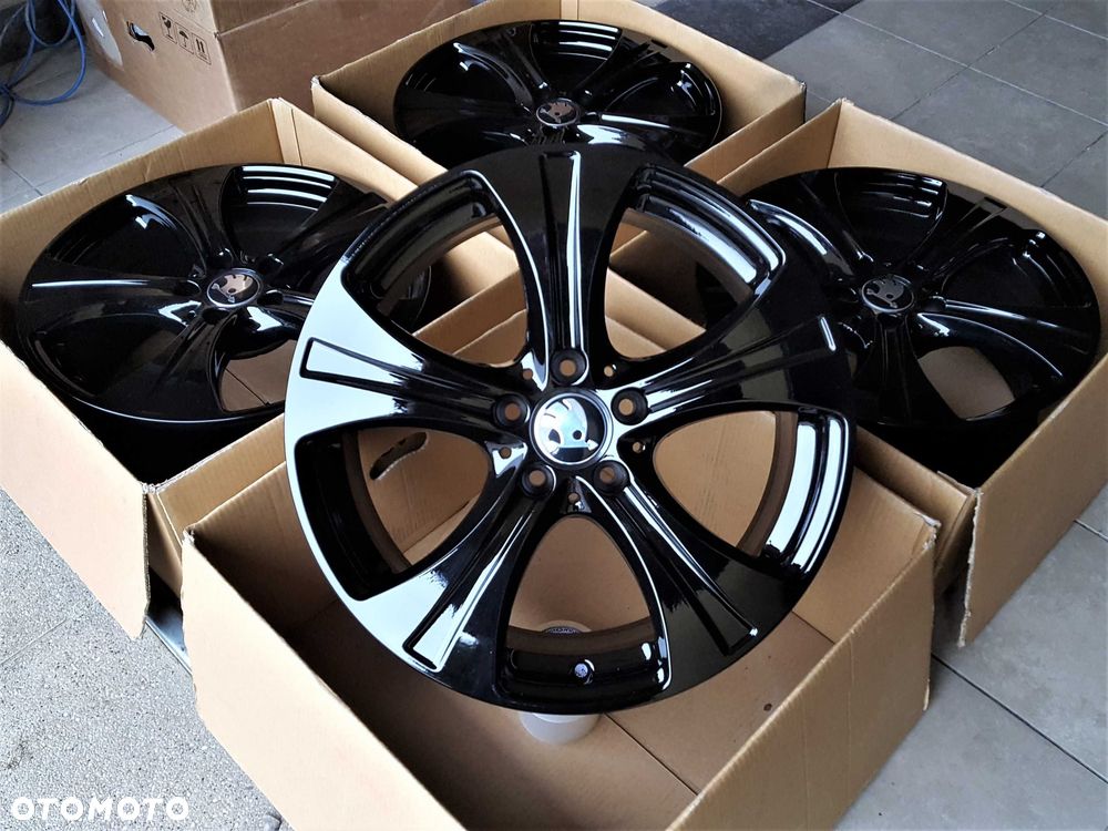 Alufelgi 18 5x112 Skoda Octavia Superb Kodiaq Karoq Czarne ! 630# - 4