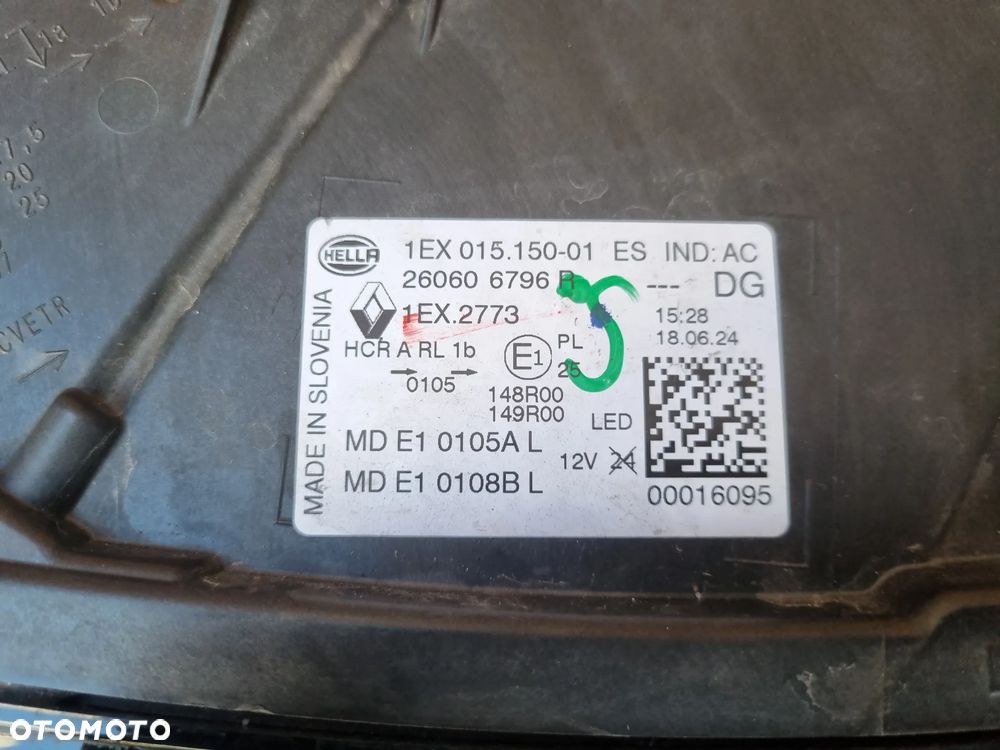 RENAULT AUSTRAL FULL LED PURE VISION LAMPA PRZEDNIA LEWA - 11