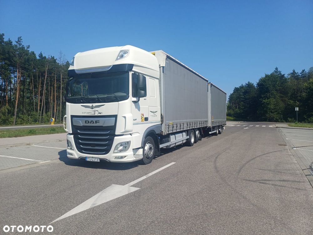 DAF XF 480 SUPER SPACE CAB / 2019r. ZESTAW TANDEM PRZEJAZDOWY 120m3 - 5