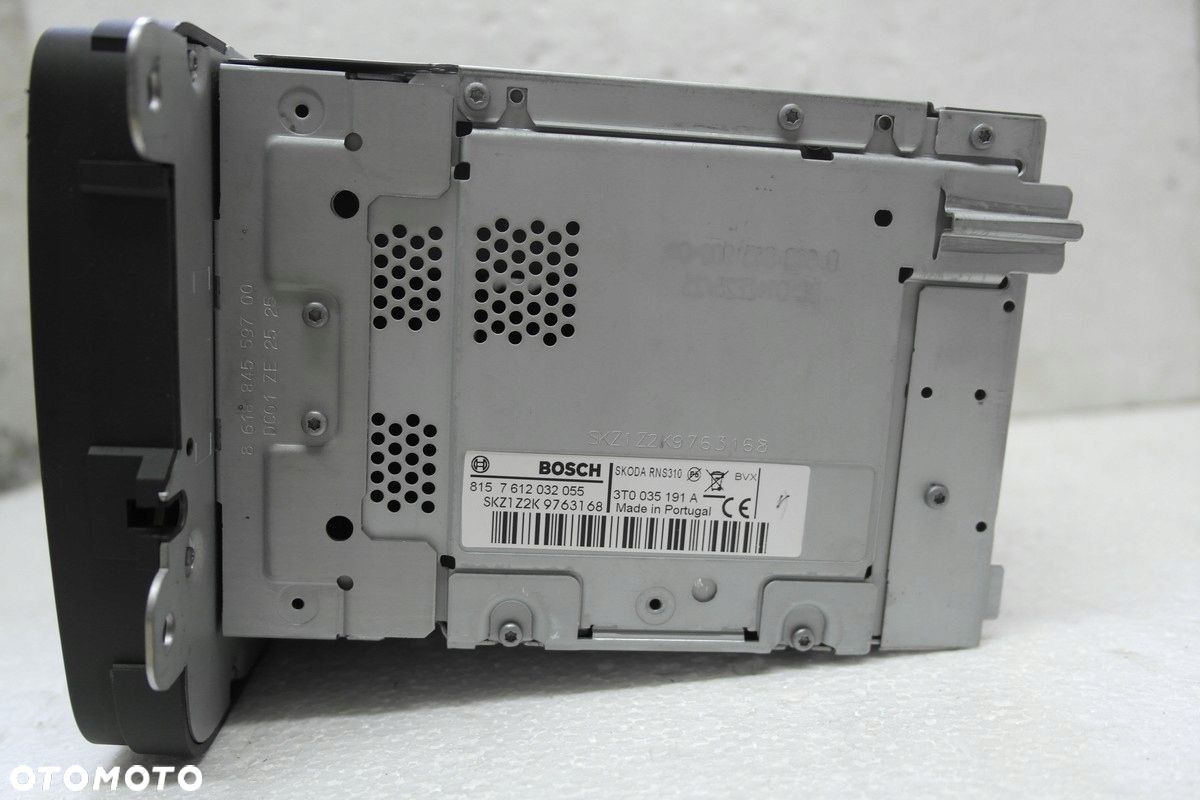 NAWIGACJA RNS310 AMUNDSEN SKODA RADIO CD Z KODEM  ANTENA - 6