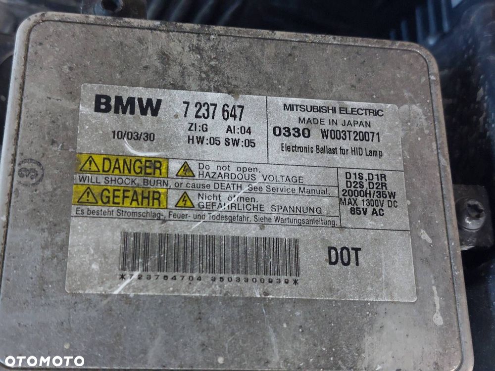 LAMPA LEWY PRZÓD PRAWY PRZÓD BMW F10 F11 7203253 7203254 BIXENON SKRĘTNY - 10