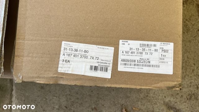 Oryginalna Felga tył z oponą Pirelli do Mercedes GLE w167 22'' czarne AMG - 14