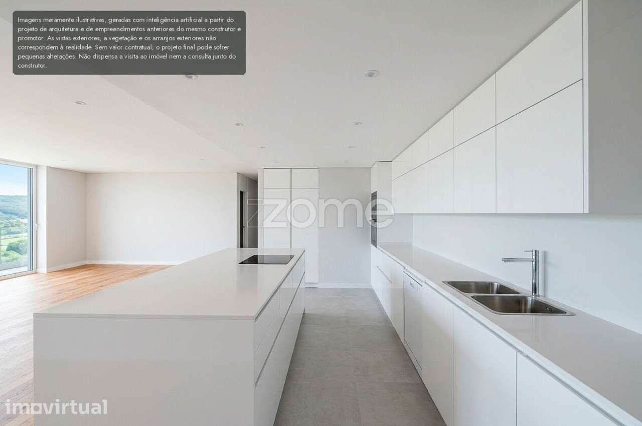 Apartamento T3 premium em condomínio com piscina e jardim, Famões - Grande imagem: 5/36