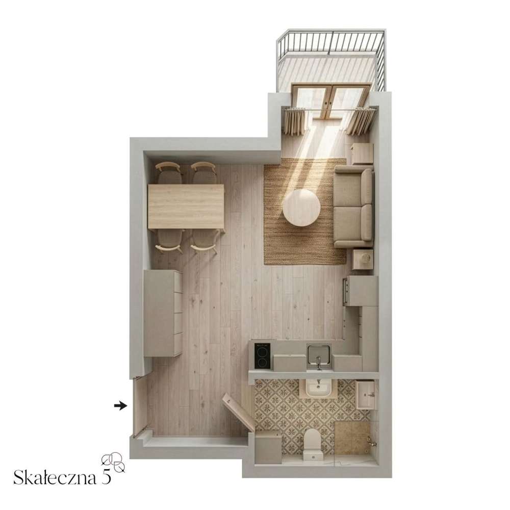 28,64 m², kamienica z windą · Kazimierz