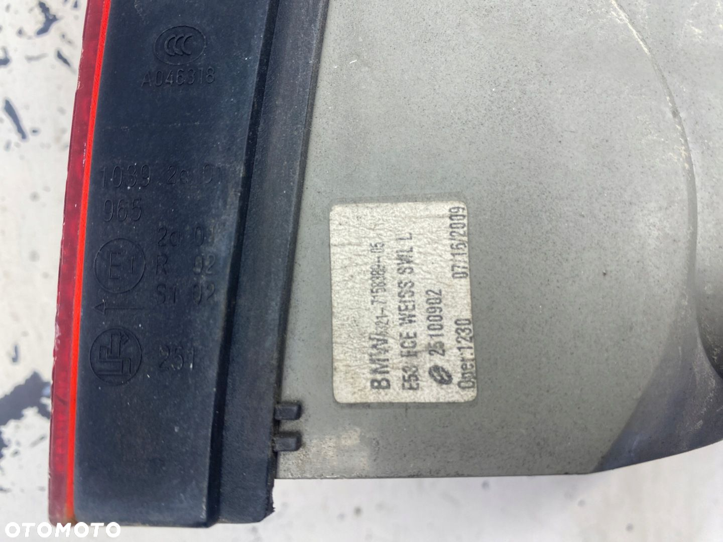 BMW X5 E53 LAMPA LEWY TYŁ 7158389 - 8