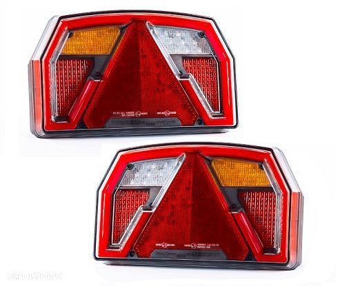 Lampy tylne uniwersalna LED, 6-funkcyjna, przyczepa, naczepa. laweta - 1