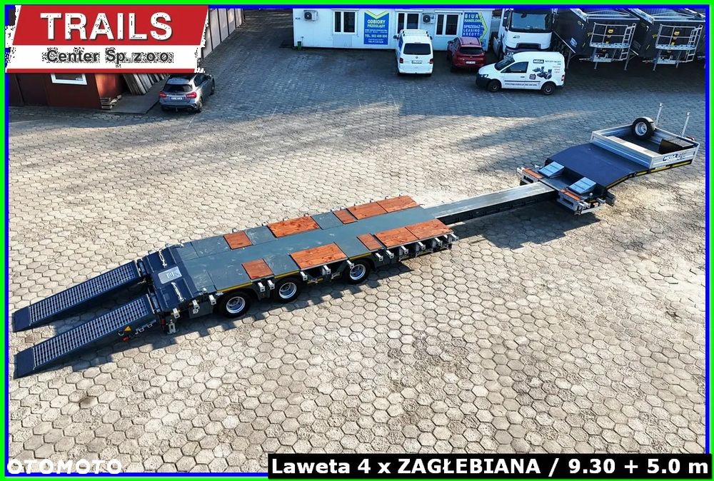 Inny Naczepa rozciągana dł. 18,60 m, zagłębiana x 4, szer. 3,00 m - NAJAZDY HYDRAULICZNE. !!! - 23