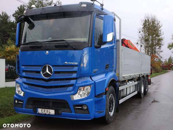 Mercedes-Benz Actros 2545 MP4 EURO 5 EEV HDS Palfinger PK 18002 sprowadzony z Niemiec stan idealny zestaw z przyczepa Krone