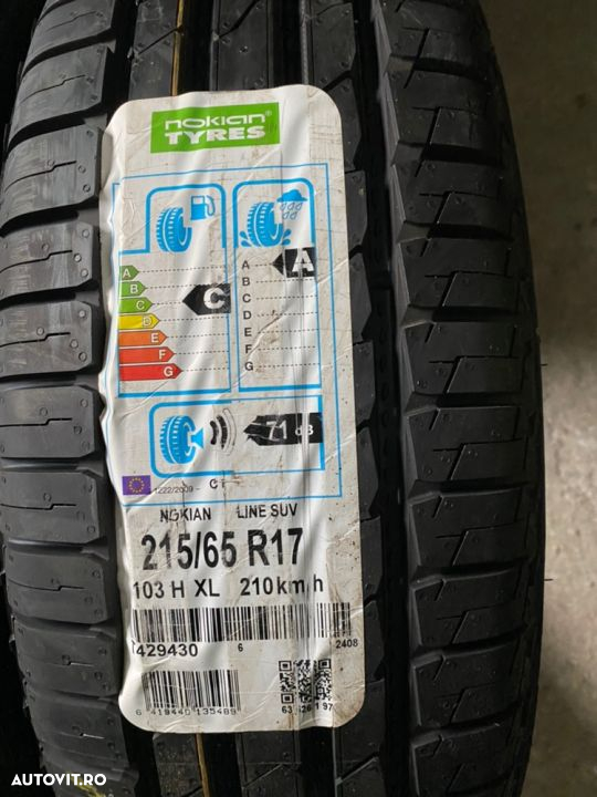 vand 4 anvelope 215/65/17 nokian de vară noi - 2