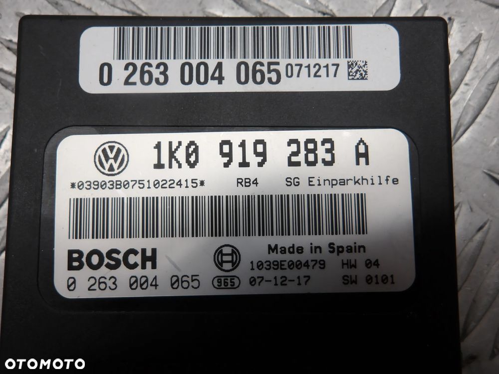 VW JETTA V 05-10 MODUŁ PARKOWANIA PDC 1K0919283A - 4