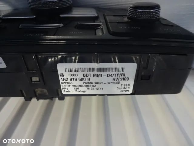 Panel sterowania Audi A8  MMI 4H2 919 600H - 3