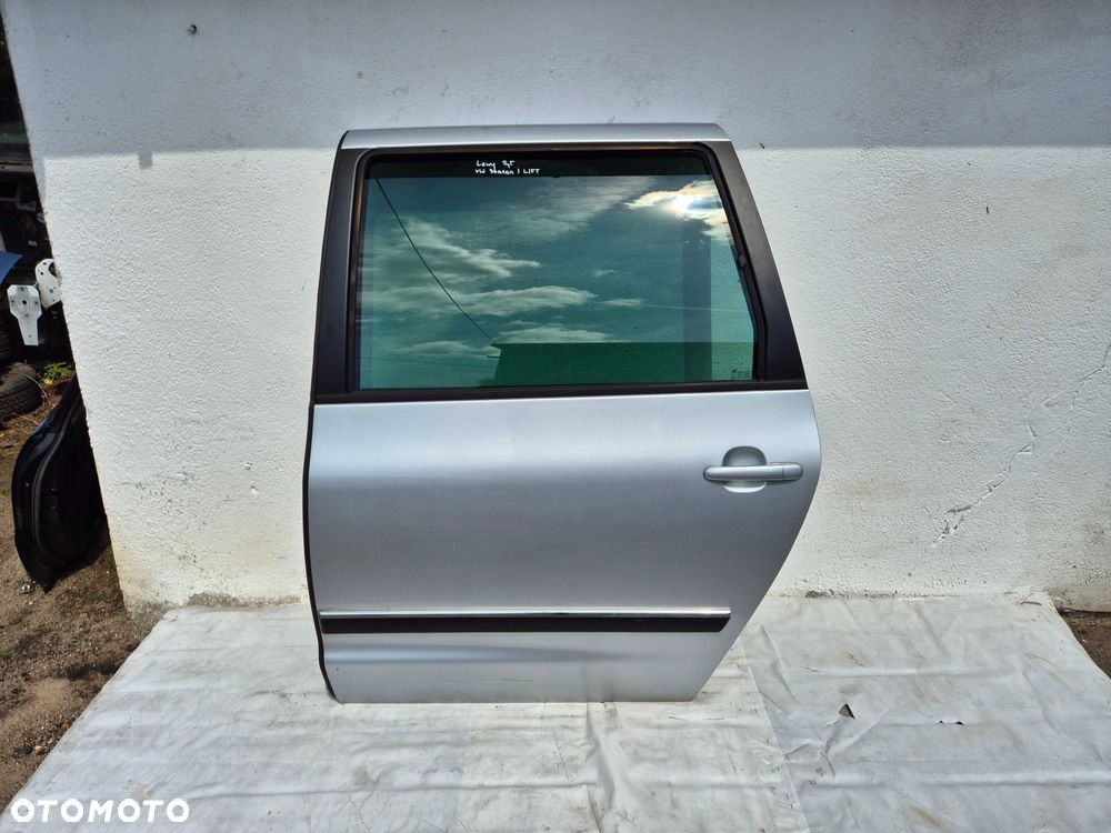 Lewe Tylne Tył Drzwi VW Sharan I LIFT Alhambra Galaxy LB7Z Srebrne Ory - 5