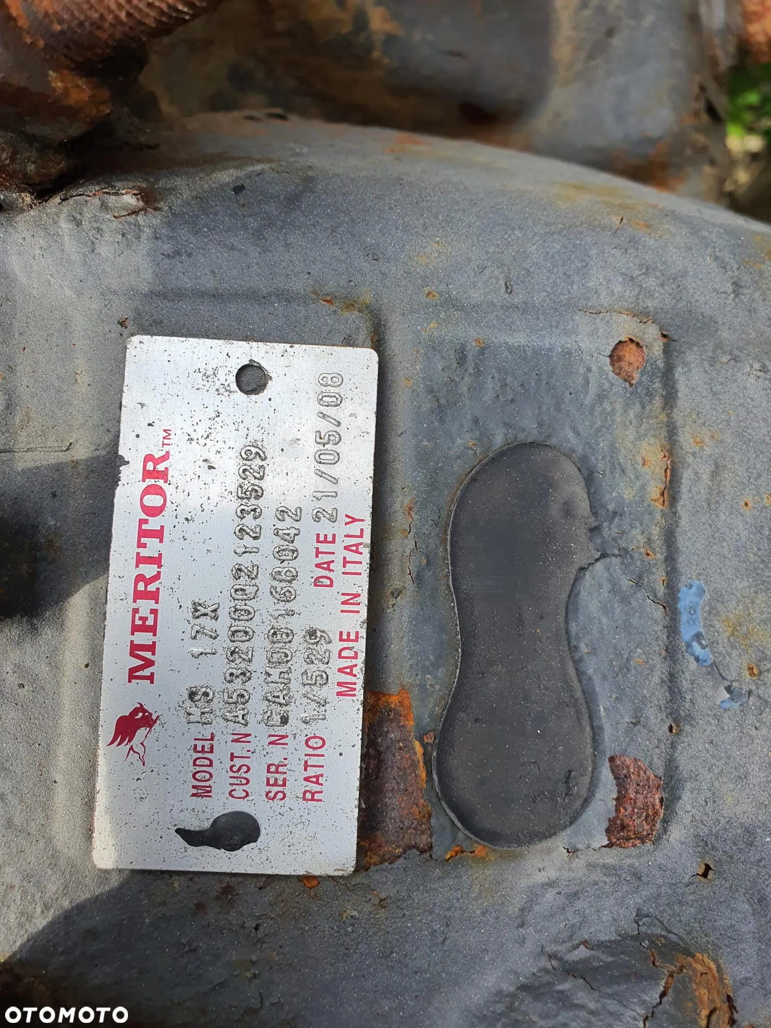 oś napędowa most z blokadą 3201W9253 Meritor MS 17X 3201W9253 D 25-1 B1 1 Volvo FE - 3