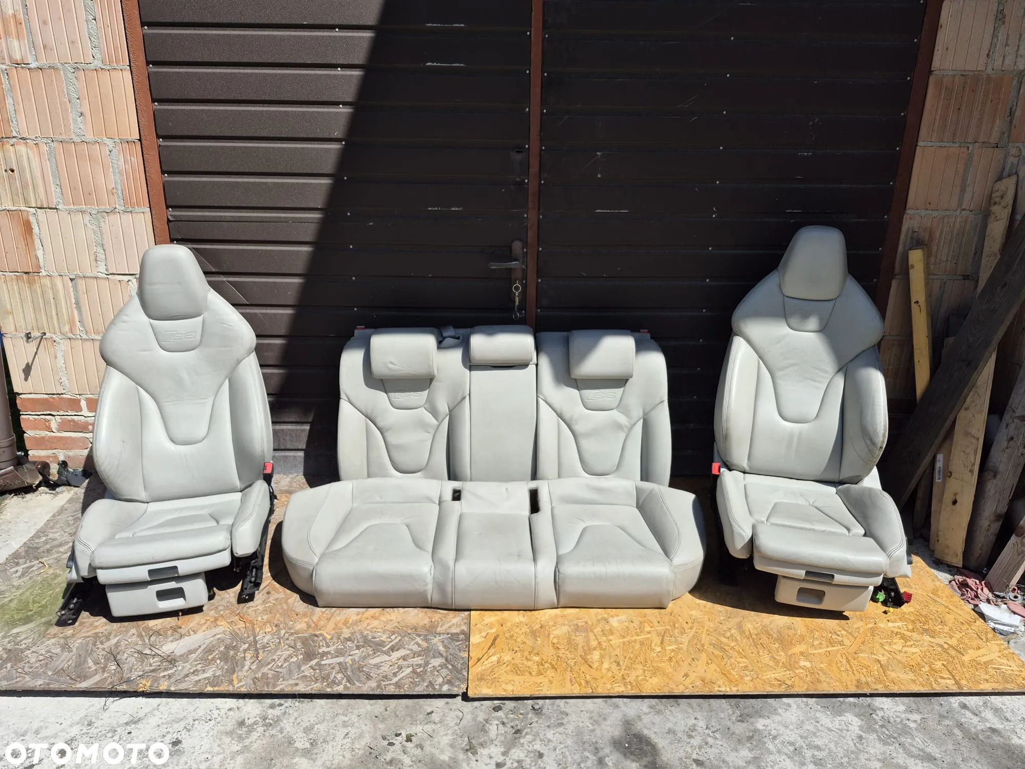 AUDI S6 C6 FOTELE PRZÓD KANAPA SKÓRA ELEKTRYKA GRZANE - 1