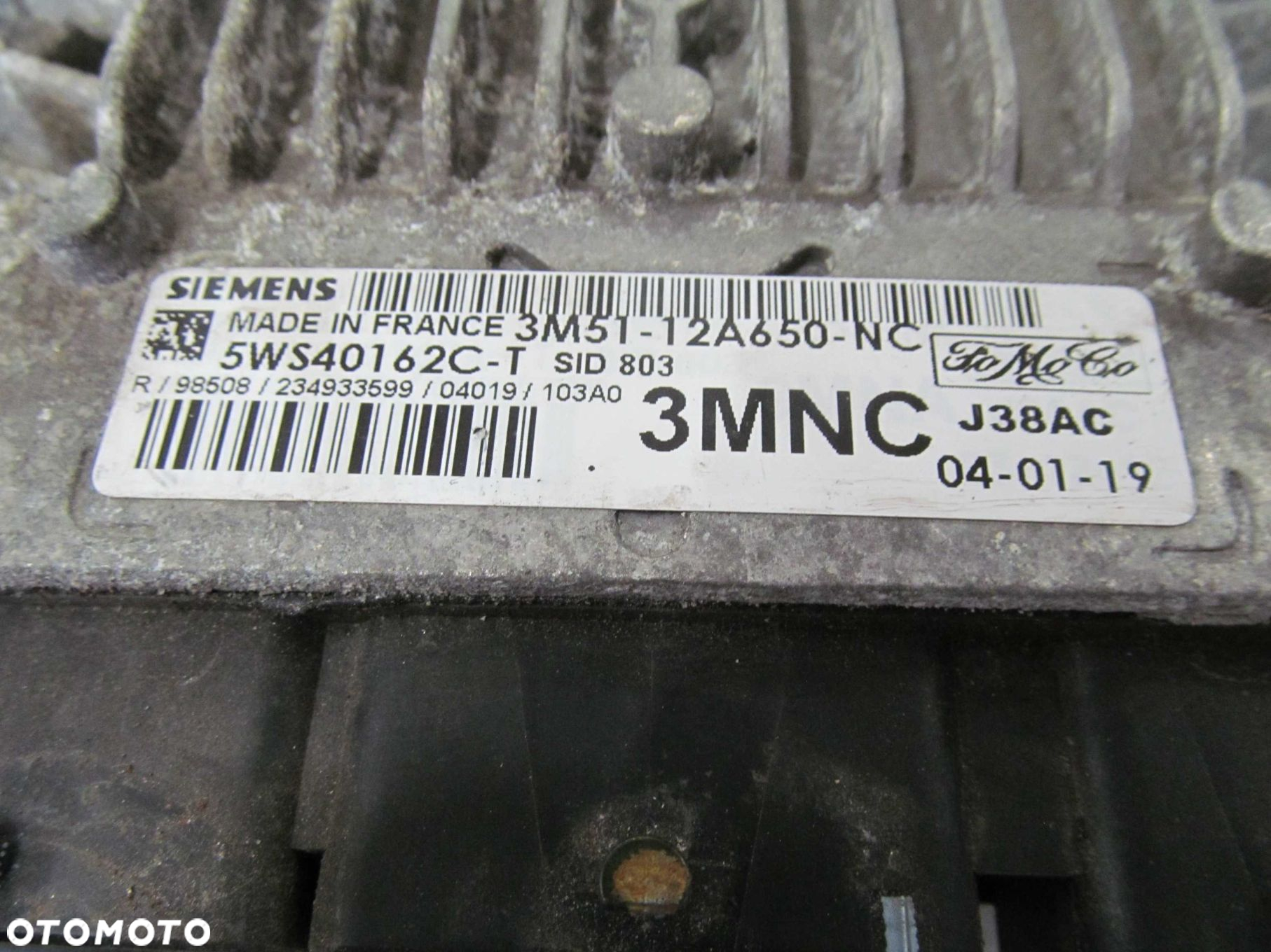 FORD 2.0 TDCI KOMPUTER STEROWNIK 3M51-12A650-NC 5WS40162C-T - 5