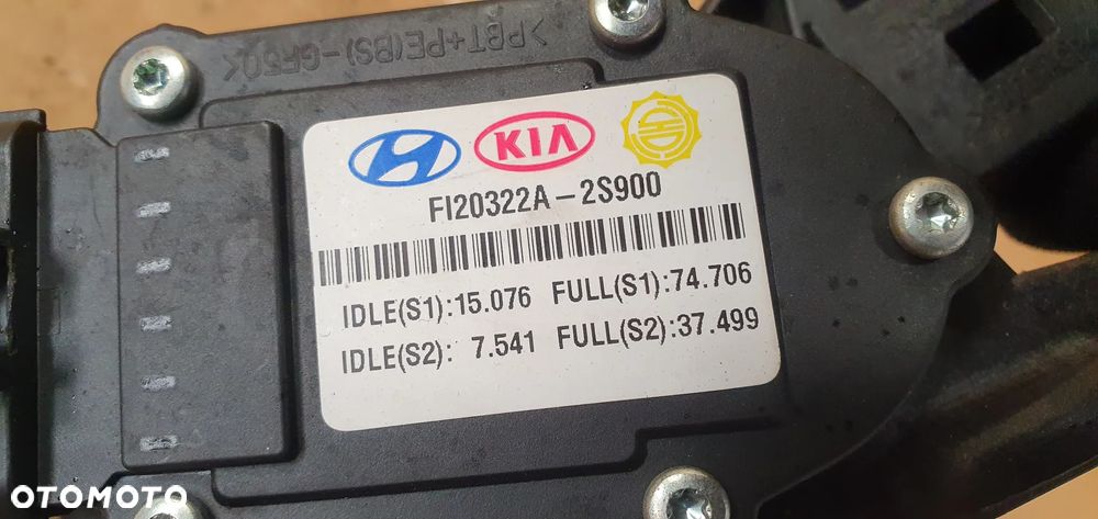 Pedał gazu potencjometr Kia Sportage III 2.0 CRDI DH32727-2S000 FI20322A-2S900 - 8