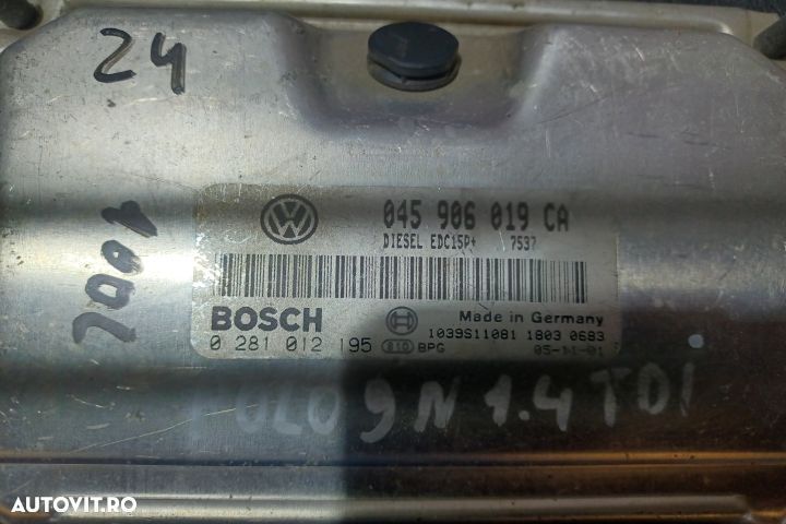 Calculator motor ECU  045906019CA 0281012195 - 1.4 TDI  045906019CA 0 - 3