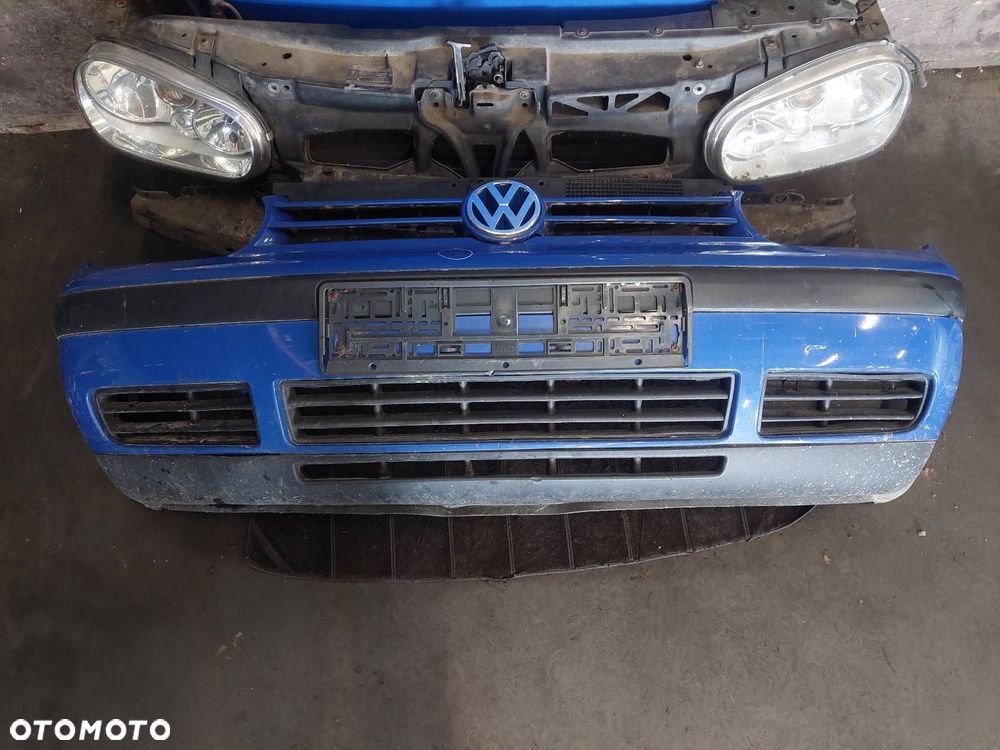 KOMPLETNY PRZÓD MASKA ZDERZAK LAMPY PAS PRZEDNI VOLKSWAGEN GOLF IV LW5Z - 2