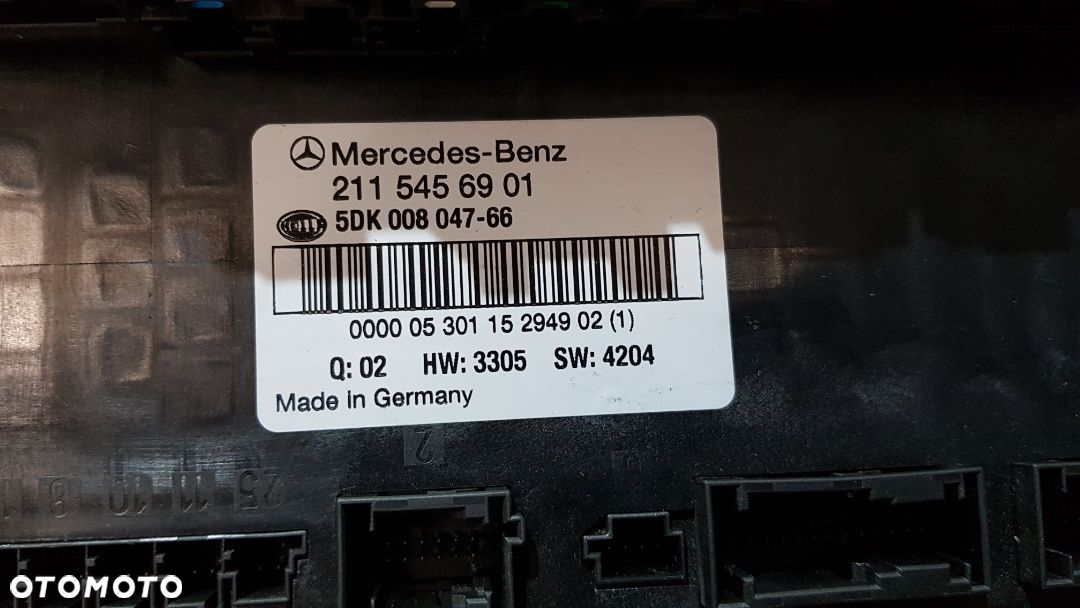 MERCEDES E KLASA W211 MODUŁ SAM 2115456901 - 2