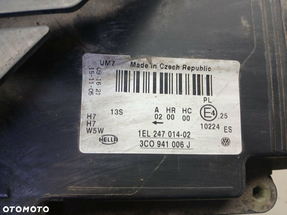 Volkswagen Passat B6 Lampa przednia lewa, prawa - 4