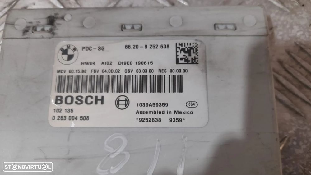 Centralina Estacionamento Sensores BMW SERIE 1 E87 66209252638 9252638 0263004508 - 5
