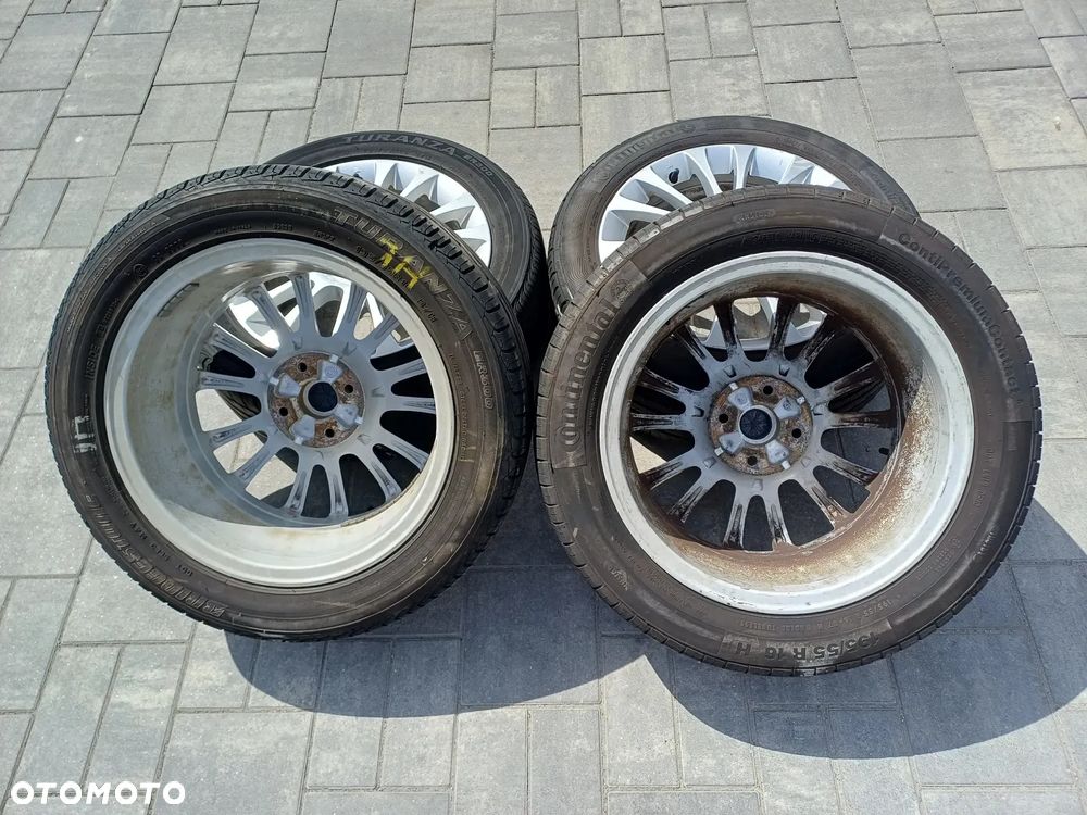 FELGI Z OPONAMI KOŁA ALUMINIOWE FIAT ALFA LANCIA R16 4X98 ET45 58,1 mm OPONY CONTINENTAL R17 195/55 R16 LATO NR32 - 10
