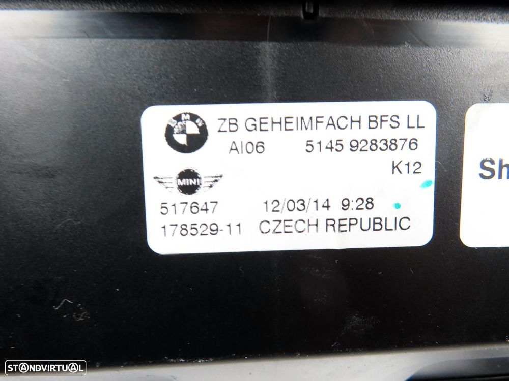 Compartimento secreto lado do acompanhante  Usado / Original MINI MINI (F56)/MIN... - 8