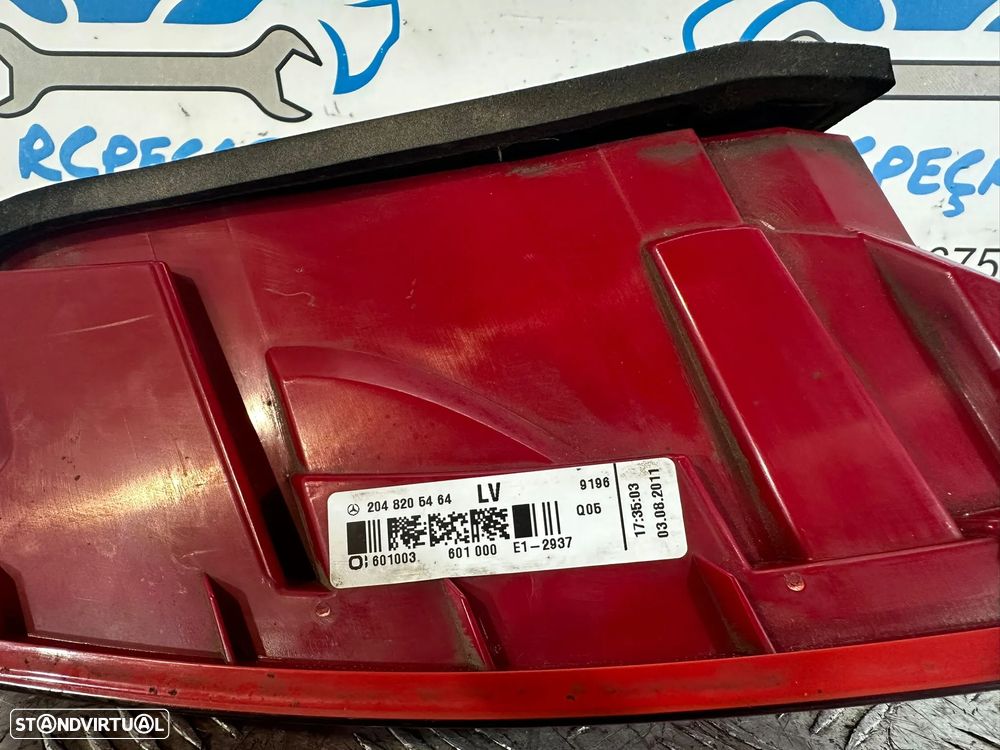 .Farolins Tras Traseiros Originais Led Mercedes Benz W204 Coupe 2 Portas 2011 - 2015 - 4