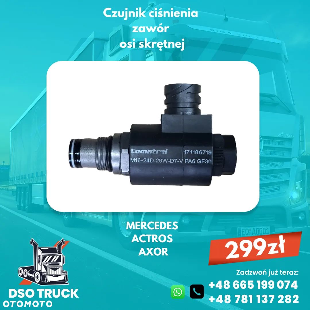 Czujnik cisnienia zawor osi skretnej EHZ Mercedes ACTROS AXOR - 1