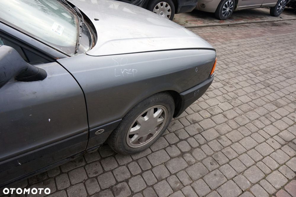 MASKA ZDERZAK BŁOTNIKI LAMPY 80 B3 LY7P  AUDI 1986-1991 SZARY PRZÓD KOMPLETNY - 17