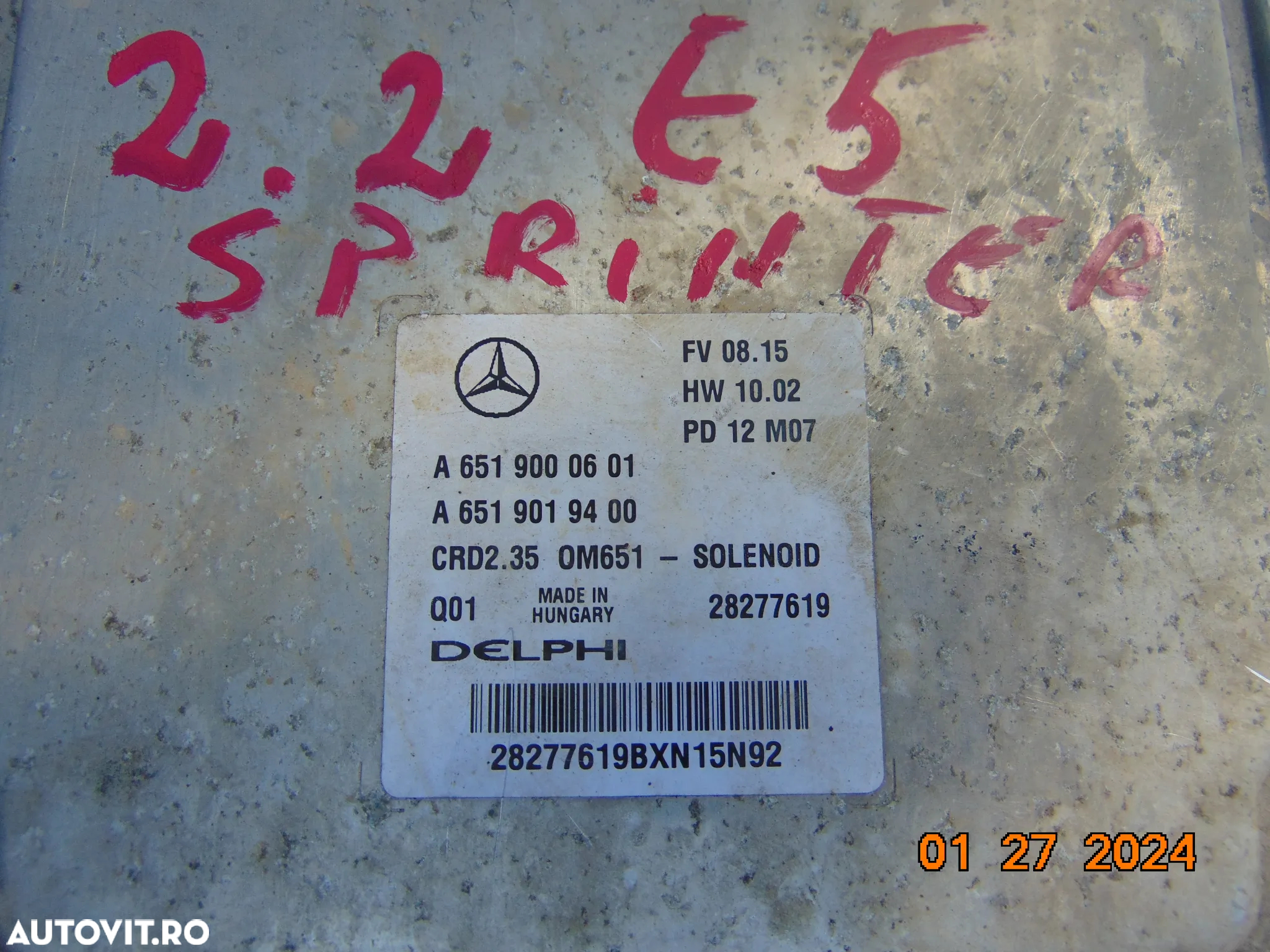 kit pornirE Mercedes sprinter 2,2 euro 5 w906 2.2 euro 5 sprinter w906 - 3