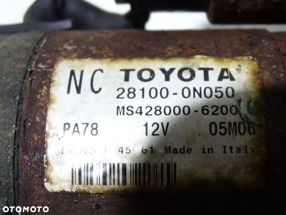 ROZRUSZNIK TOYOTA AURIS I E15 LIFT YARIS COROLLA 1.4 D4D 28100-0N050 F-VAT - 3