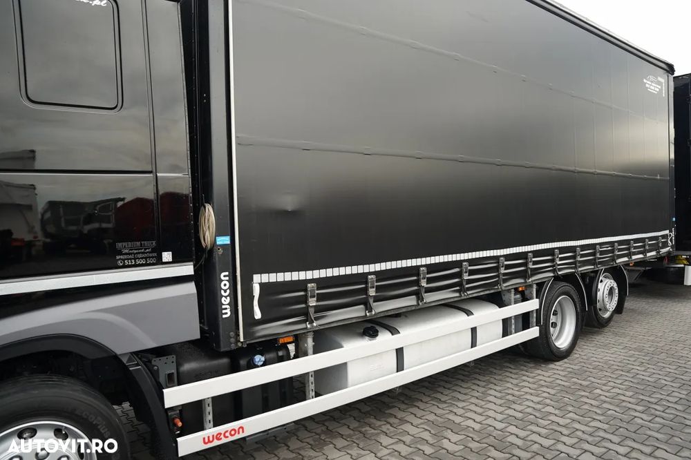 DAF XF 480 / 6X2 / ANSAMBLU TANDEM 120 M³ / ÎNCĂRCARE PRIN TRAVERSARE (DRIVE-THROUGH) / 7,7 M + 7,6 M / CLIMATIZARE STAȚIONARĂ / AXĂ LIFTABILĂ / PLAFON RIDICABIL / - 10
