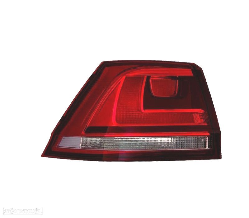 FAROLIN ESQ PARA VOLKSWAGEN VW GOLF VII VARIANT 12-17 FUMADOS VERMELHO - 1