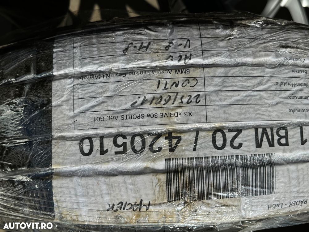 Vând jante originale BMW G01 X3 pe 18” cu anvelope de iarnă ca noi - 10