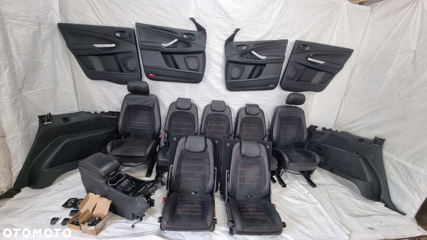 FORD S-MAX MK1 FOTELE TAPICERKI BOCZKI DRZWI KOMPLET 7 OSÓB UK ANGLIK - 1